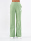Color_Mist Green | A Woman Wearing Mist Green Color Durable Flare-Leg Comfort Joggers for All-Day Wear